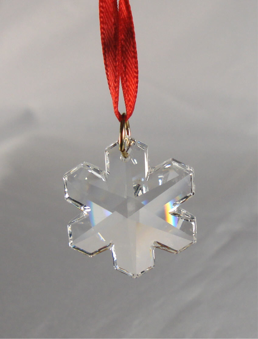 Crystal Snowflake Ornament - Christmas Ornament - Hanging Ornament