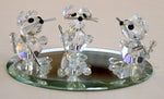 Load image into Gallery viewer, Crystal Three Blind Mice Figurine Handcrafted By Bjcrystals Using Swarovski Crystals

