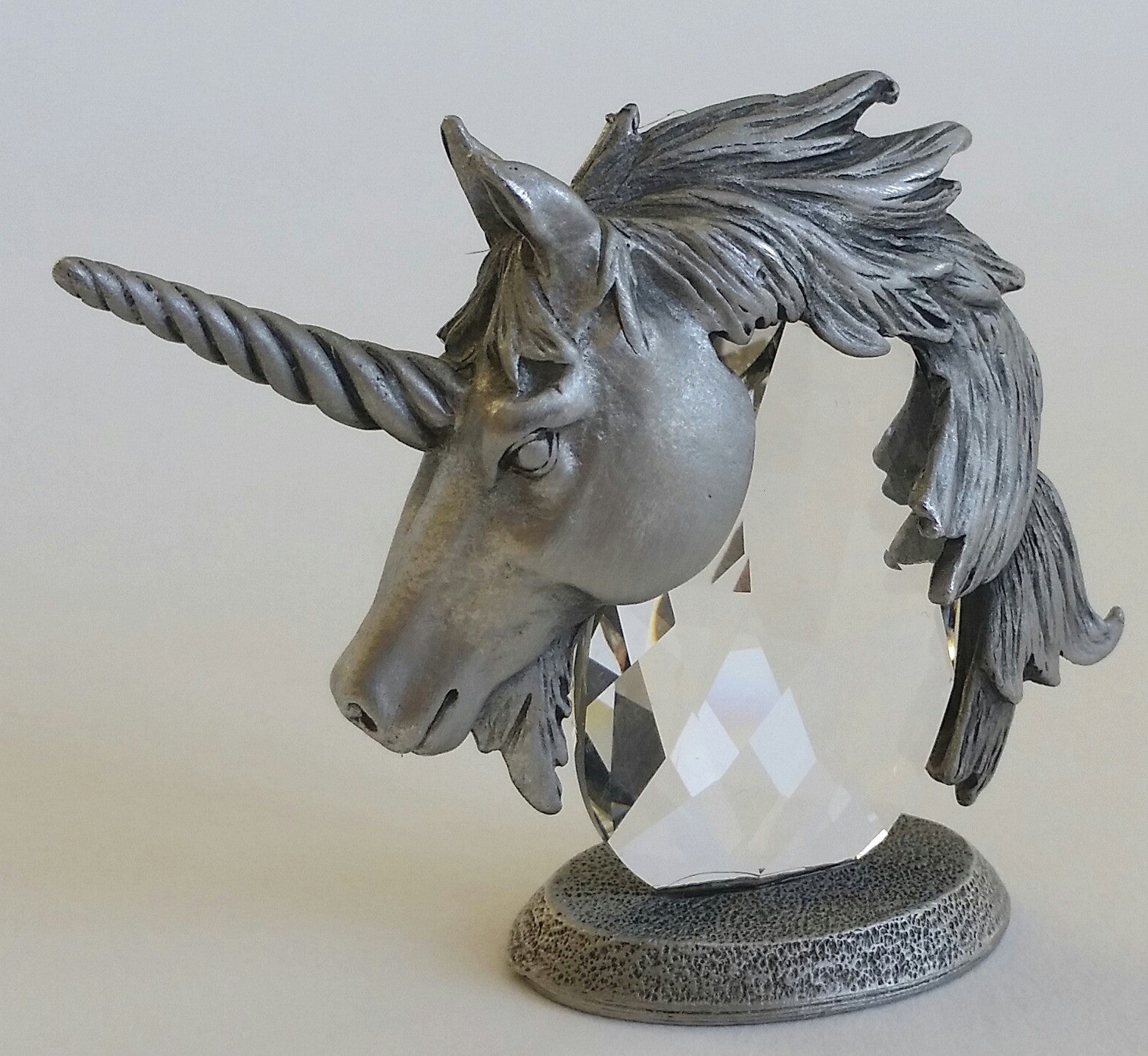 Crystal Unicorn Head Handcrafted By Bjcrystal Gifts Using Swarovski Crystal - Unicorn Miniature
