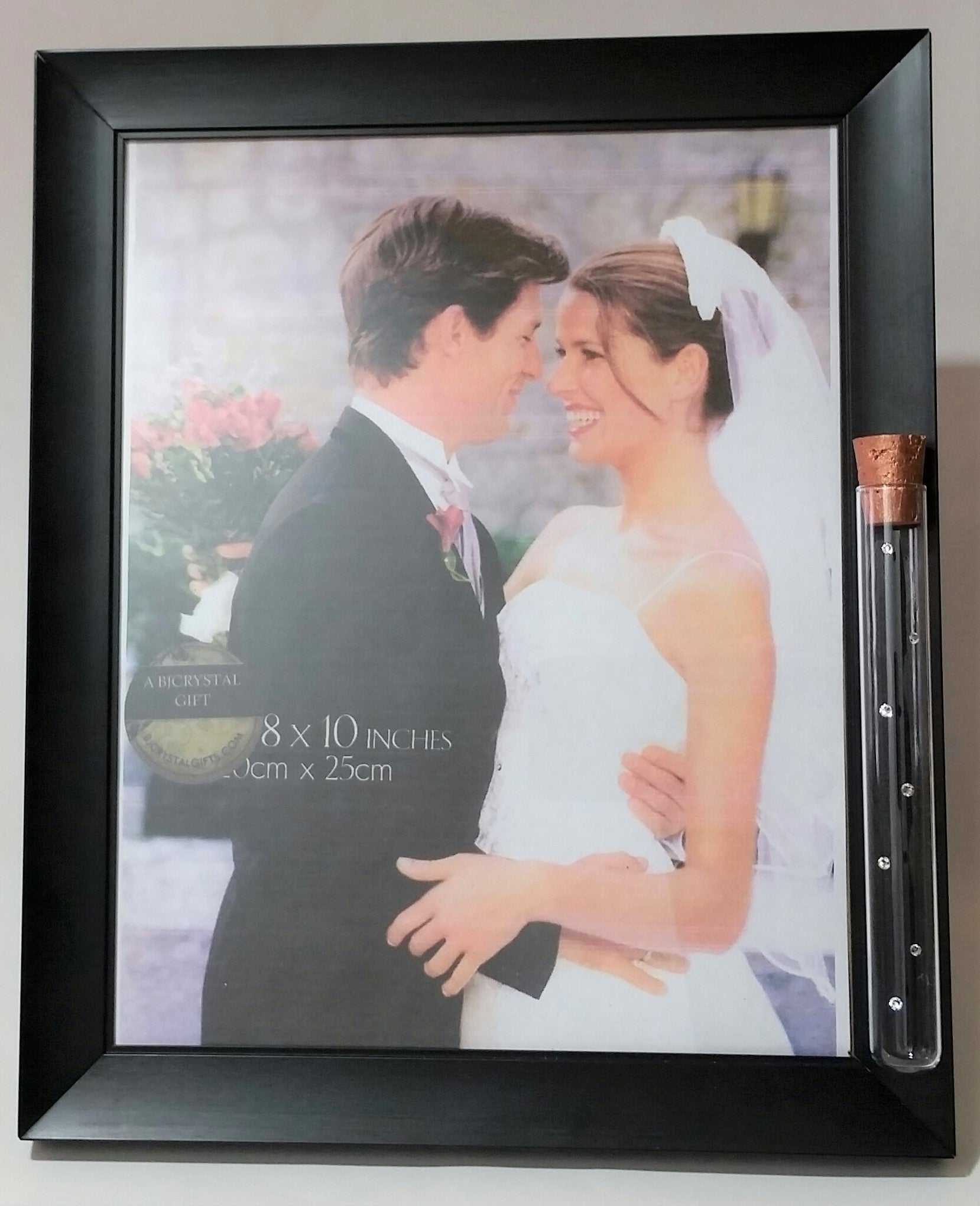 Jewish Wedding Picture Frame - 8X10 Picture - Holds Shards from Glass Broken Under The Chuppah - Jewish Engagement