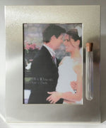 Load image into Gallery viewer, Wedding Picture Frame - Holds Shards from Jewish Wedding Ceremony Jewish Engagement - Holds 8x10 Photo
