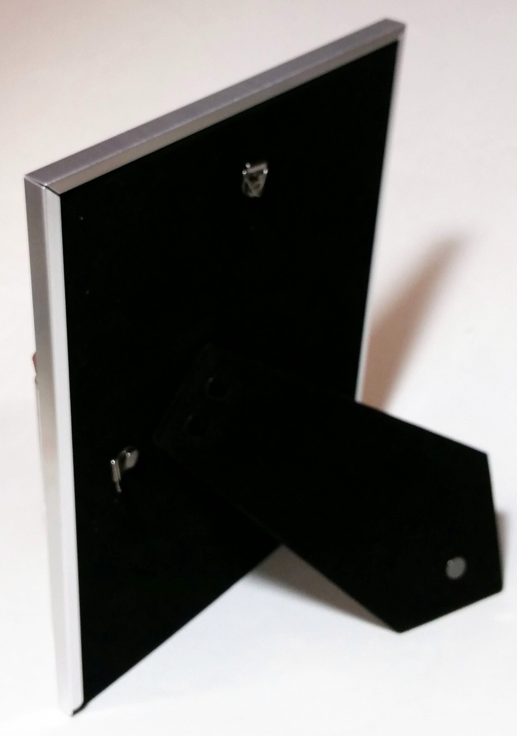 Jewish Wedding Picture Frame - Jewish Engagement Gift - 5x7 Picture - Brush Silver Color with Reflective Silvertone Trim