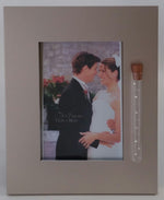 Load image into Gallery viewer, Jewish Wedding Picture Frame - Brush Silver - Jewish Engagement Gift
