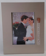 Load image into Gallery viewer, Jewish Wedding Picture Frame - Brush Silver - Jewish Engagement Gift
