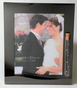 Wedding Picture Frame - Holds Shards from Jewish Wedding Ceremony (8x10 photo)