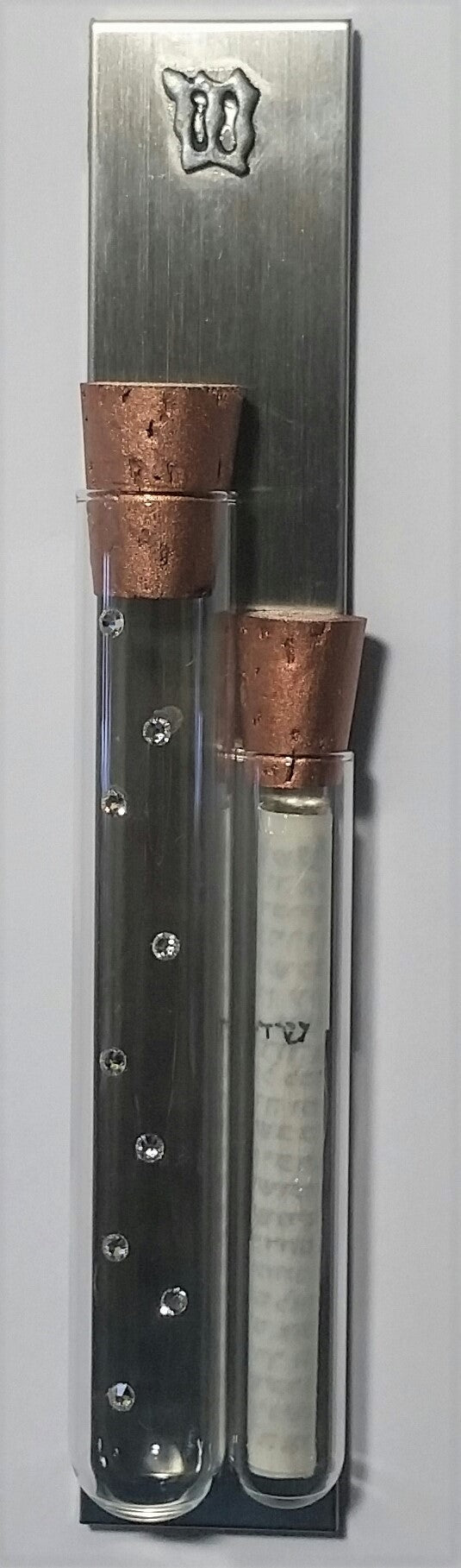 Jewish Wedding Mezuzah - Holds Shards From Wedding Ceremony - Comes With a kosher Scroll