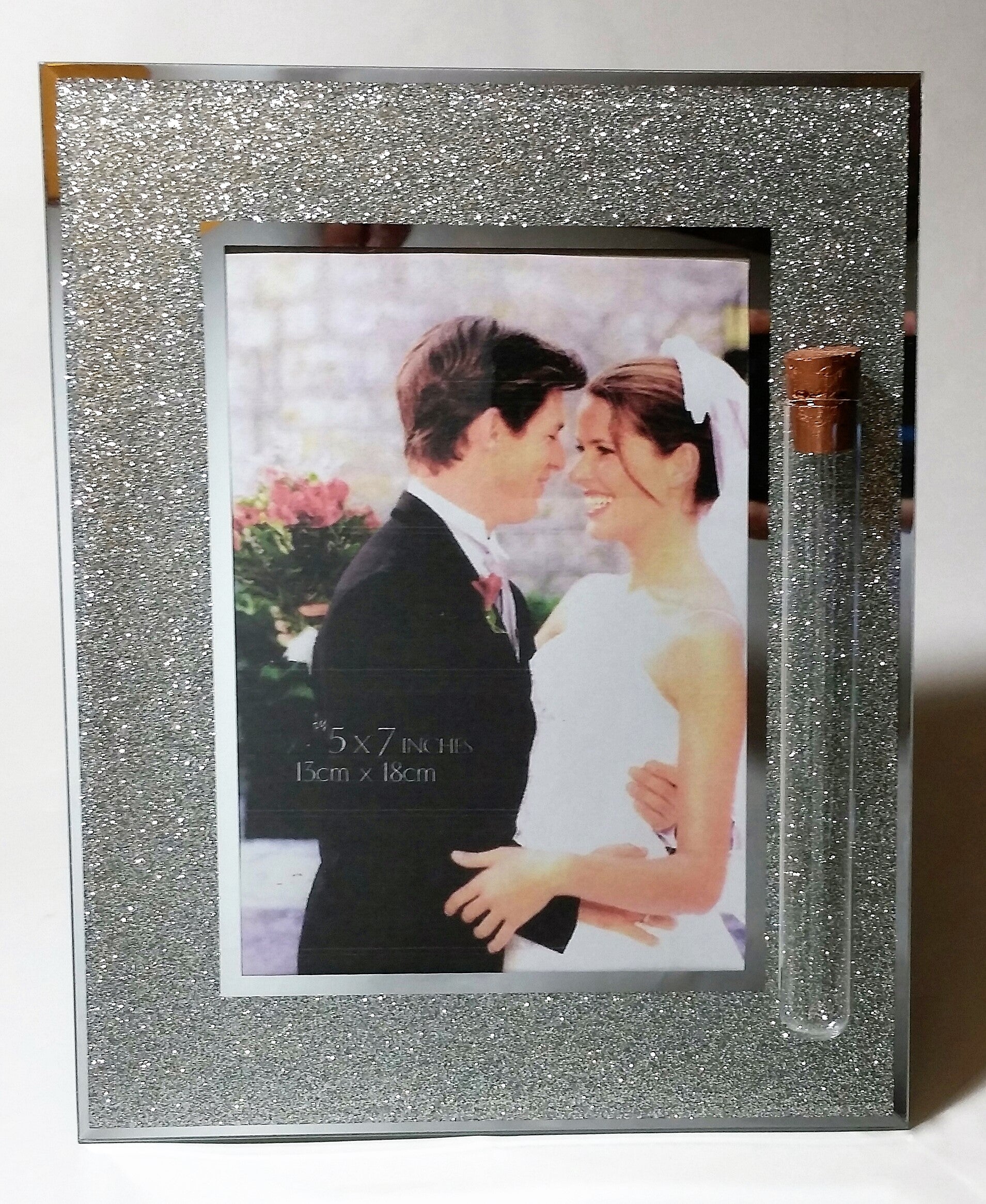 Jewish Wedding Picture Frame - Jewish Wedding Picture Frame - Chuppah - Holds Shards from Wedding Ceremony - Shardz