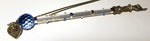 Load image into Gallery viewer, Personalized Blue Crystal Yad For Bar Mitzah - Personalized Blue Torah Pointer
