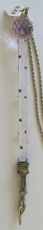 Load image into Gallery viewer, Personalized Crystal Yad For Bat Mitzvah - Personalized Crystal Torah Pointer Handcrafted With Swarovski Crystal
