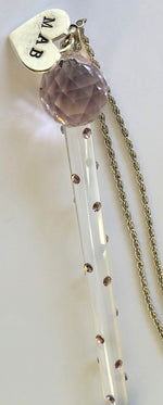 Load image into Gallery viewer, Personalized Crystal Yad For Bat Mitzvah - Personalized Crystal Torah Pointer Handcrafted With Swarovski Crystal
