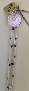 Personalized Crystal Yad For Bat Mitzvah - Personalized Crystal Torah Pointer Handcrafted With Swarovski Crystal