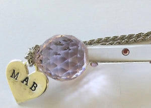 Personalized Crystal Yad For Bat Mitzvah - Personalized Crystal Torah Pointer Handcrafted With Swarovski Crystal