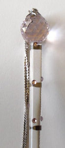 Crystal Torah Pointer - Pink Crystal Yad Handcrafted Using Swarovski Crystal - Bat Mitzvah Gift