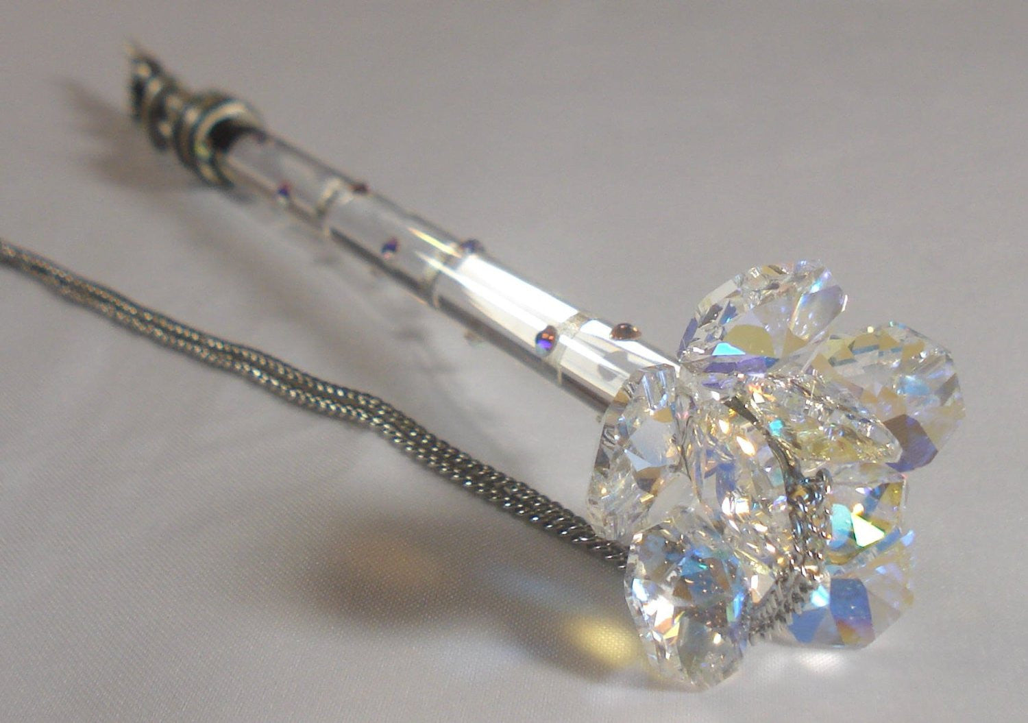 Torah Pointer - Yad -Handcrafted By the Artisans At Bjcrystalgifts Using Swarovski Crystal - Bat Mitzvah