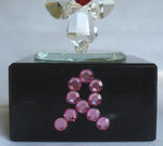 Load image into Gallery viewer, Crystal Angel with Red Heart Made with Swarovski Crystal with Pink Ribbon - Breast Cancer Awareness
