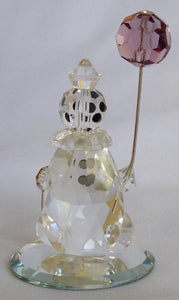 Crystal Balloon Clown Made with Swarovski Crystal - Crystal Clown Figurine