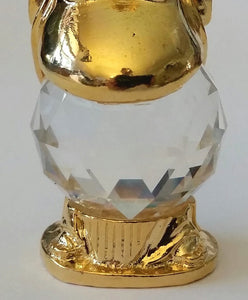 Buddha Crystal Figurine Handcrafted By the Artisans At Bjcrystal Gifts Using Swarovski Crystal