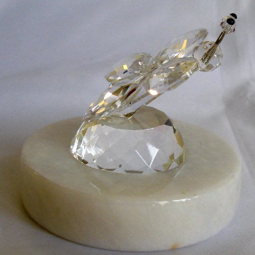 Butterfly Crystal Made with Swarovski Crystal on a Marble Base