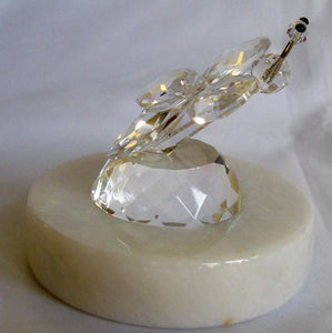 Butterfly Crystal Made with Swarovski Crystal on a Marble Base