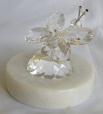 Load image into Gallery viewer, Butterfly Crystal Made with Swarovski Crystal on a Marble Base
