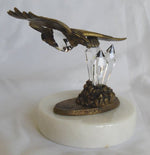 Load image into Gallery viewer, Crystal Eagle Made with Swarovski Crystal on White Marble Base
