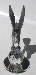 Load image into Gallery viewer, Crystal Eagle Made with Swarovski Crystal and Genuine Pewter - Pewter Eagle Figurine
