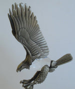 Load image into Gallery viewer, Crystal Eagle Made with Swarovski Crystal and Genuine Pewter - Pewter Eagle Figurine
