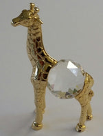 Load image into Gallery viewer, Crystal Giraffe Figurine Handcrafted By Bjcrystalgifts Using Swarovski Crystal
