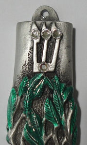 Mezuzah Wedding Highlighted with Colorful Epoxy and Swarovski Crystals - Jewish Wedding Mezuzah