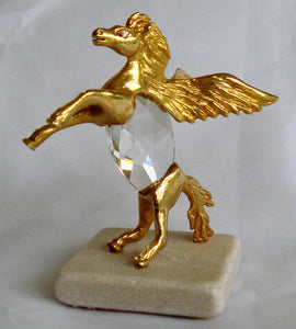 Mystical Flying Pegasus Made Handcrafted By Bjcrystalgifts with Swarovski Crystal
