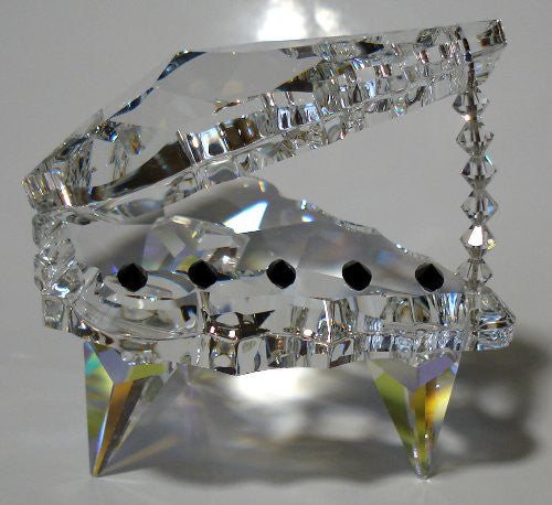 Crystal Piano - Grand Piano Miniature Figurine Made Using Swarovski Crystal