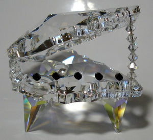 Crystal Piano - Grand Piano Miniature Figurine Made Using Swarovski Crystal