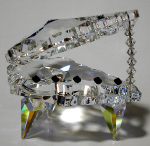 Crystal Piano - Grand Piano Miniature Figurine Made Using Swarovski Crystal
