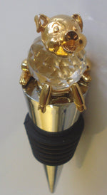 Load image into Gallery viewer, Pig Wine Stopper By Bjcrystalgifts Made with Swarovski Crystal - Piglet Bottle Stopper
