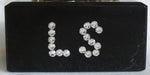 Load image into Gallery viewer, Crystal Rose Purple Made with Swarovski Crystal on Marble Base with Initials - Personalized Gift
