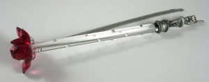 Torah Pointer - Yad - Bar Mitzvah - Handcrafted By the Bjcrystalgifts Uising Swarovski Crystal - Red Rose - Bat Mitzvah