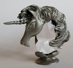 Load image into Gallery viewer, Pewter and Crystal Unicorn Head Handcrafted Using Swarovski Crystal - Crystal Unicorn Figurine
