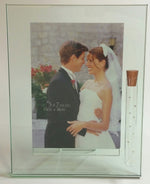 Load image into Gallery viewer, Jewish Wedding Picture Frame - Holds Shards of Glass Broken At Wedding Ceremony
