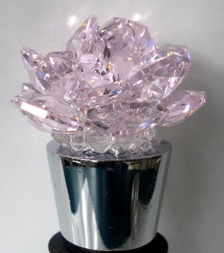 Pink Crystal Rose Wine Stopper